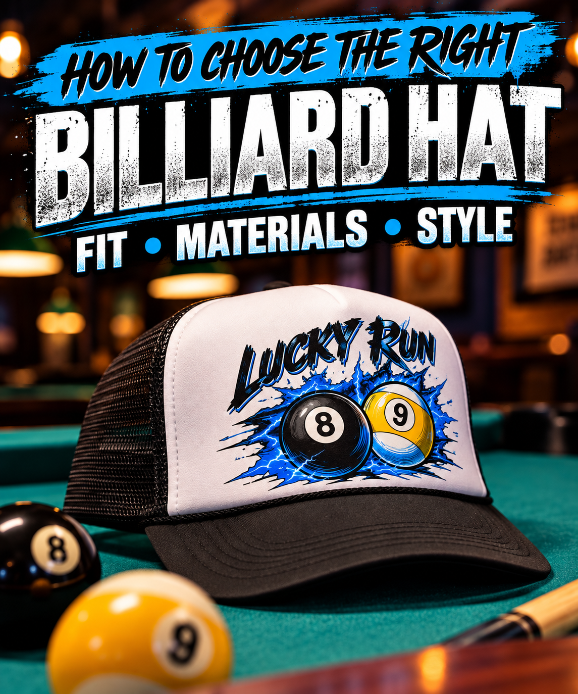 Billiard Hat Buying Guide: Fit, Materials & Style – Cue Crew Supply LLC