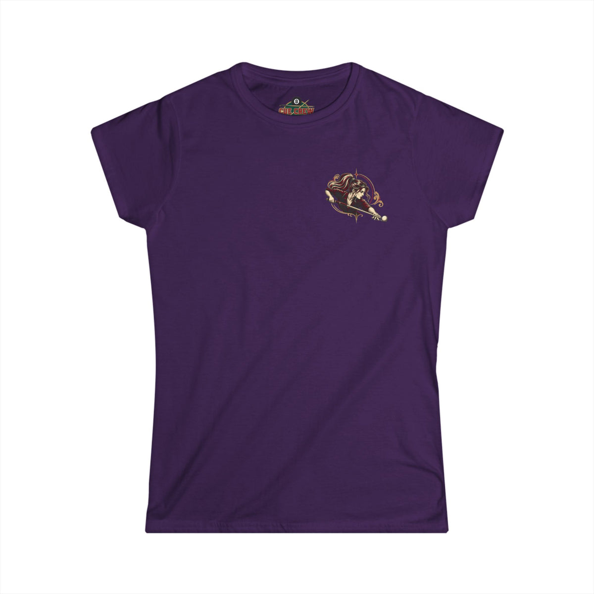 Don’t Let the Ponytail Fool You – Women’s Billiards T-Shirt – Front & Back Pool Tee