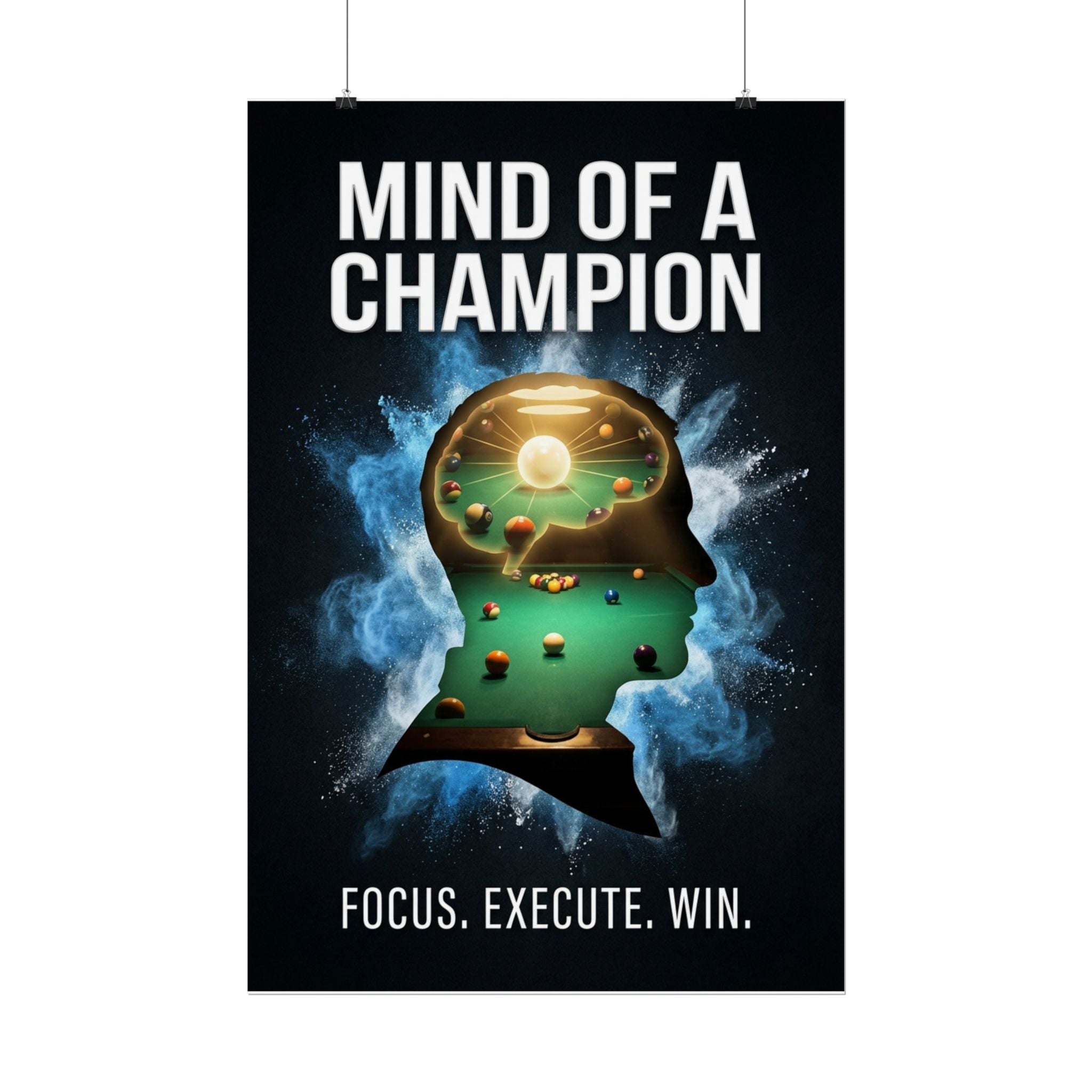 Mind of a Champion Motivational Rolled Poster 24"x36"