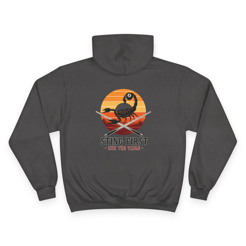 Sting First - Run The Rack Billiards Champion Hoodie