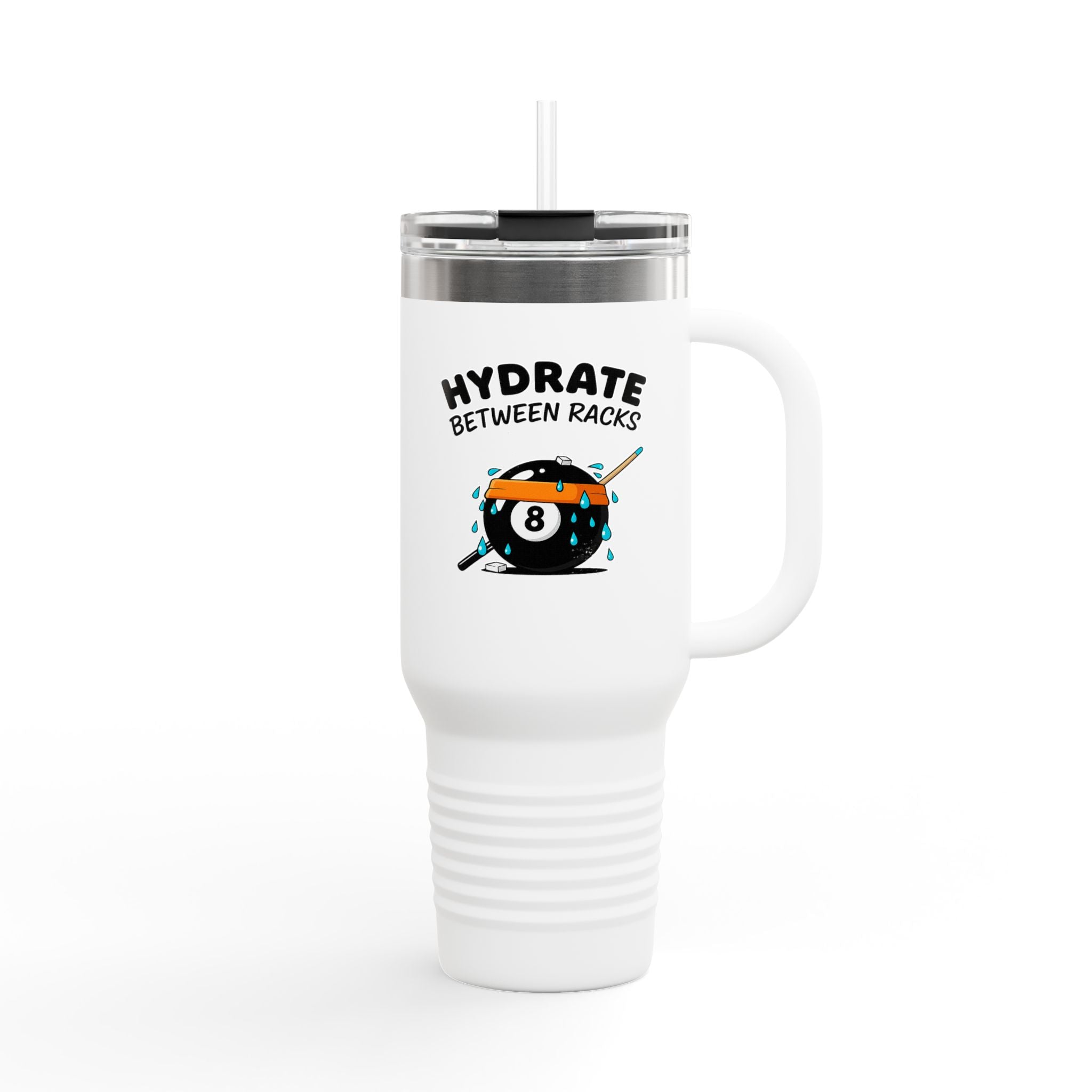 Hydrate Between Racks Billiards 40oz Insulated Travel Mug
