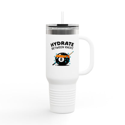 Hydrate Between Racks Billiards 40oz Insulated Travel Mug