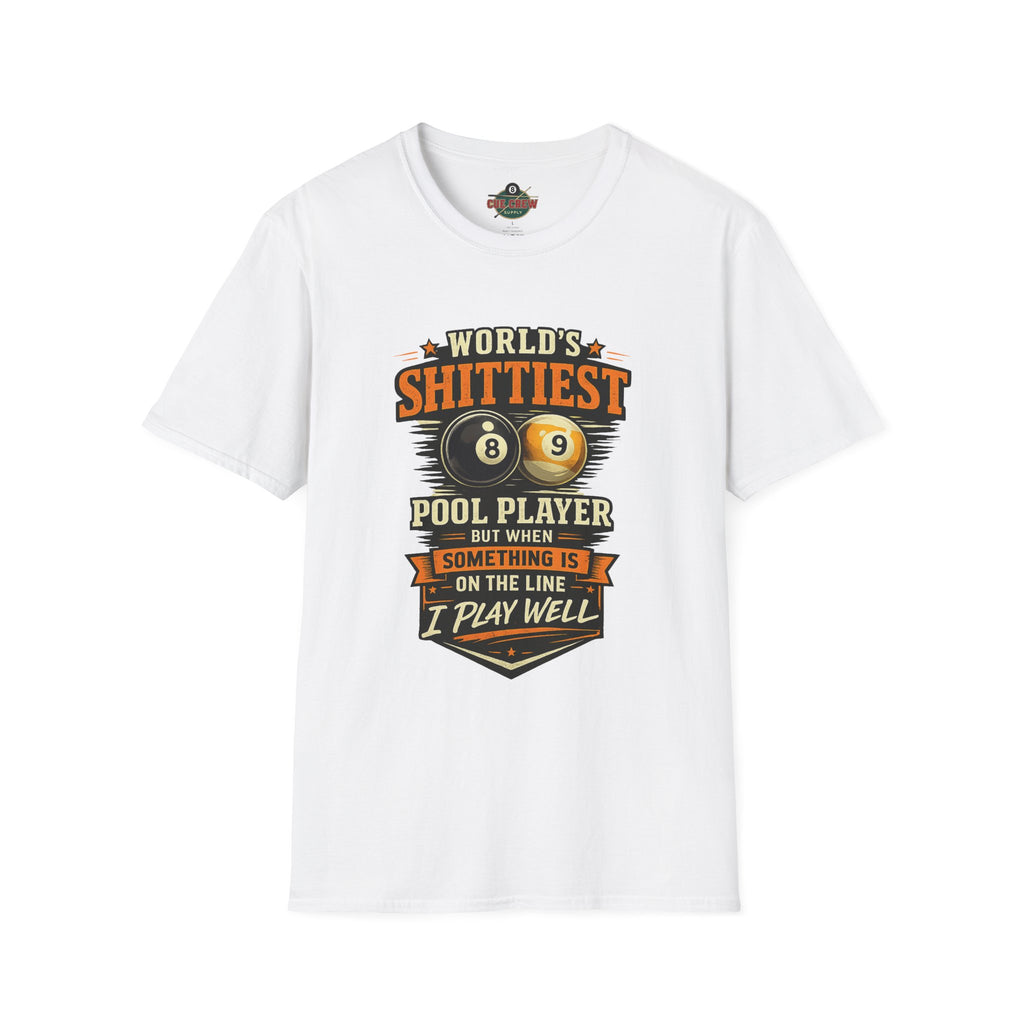 World’s Shittiest Pool Player Funny Billiards T-Shirt