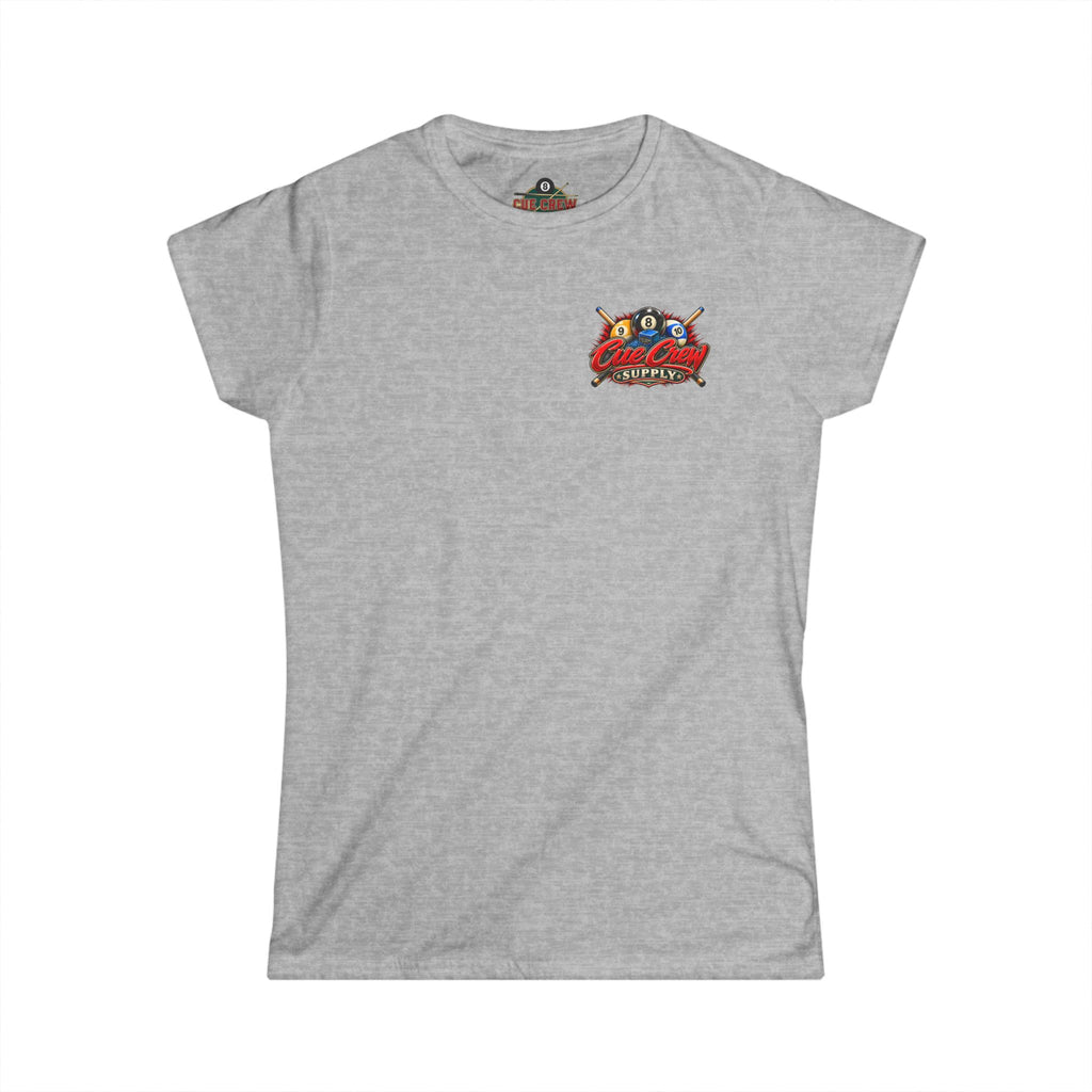 Nine Ball Queen Women's Billiards T-Shirt | Funny Pool Player Graphic Tee CCS-WSST-017