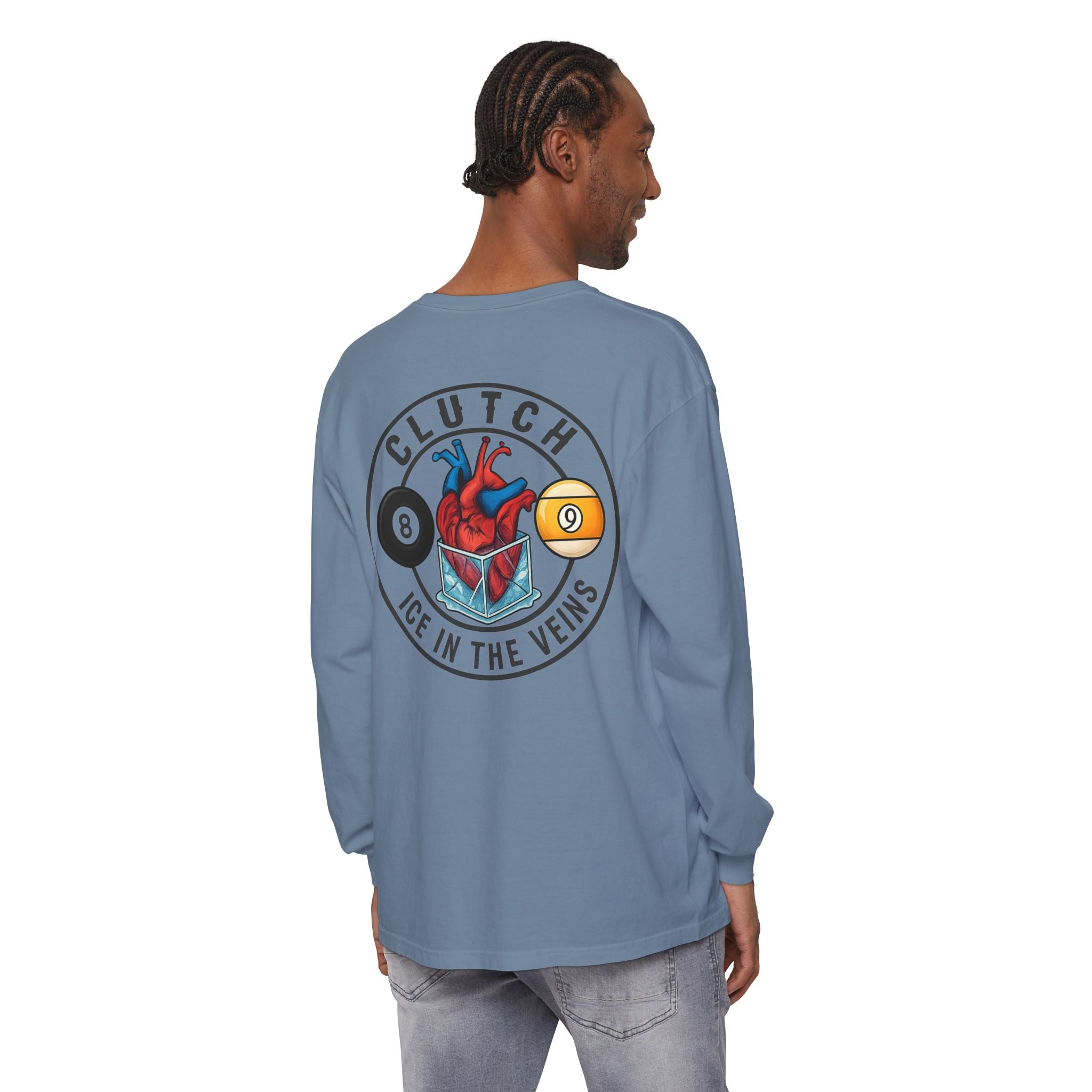 Clutch Ice in the Veins V2 Comfort Colors Long Sleeve Tee