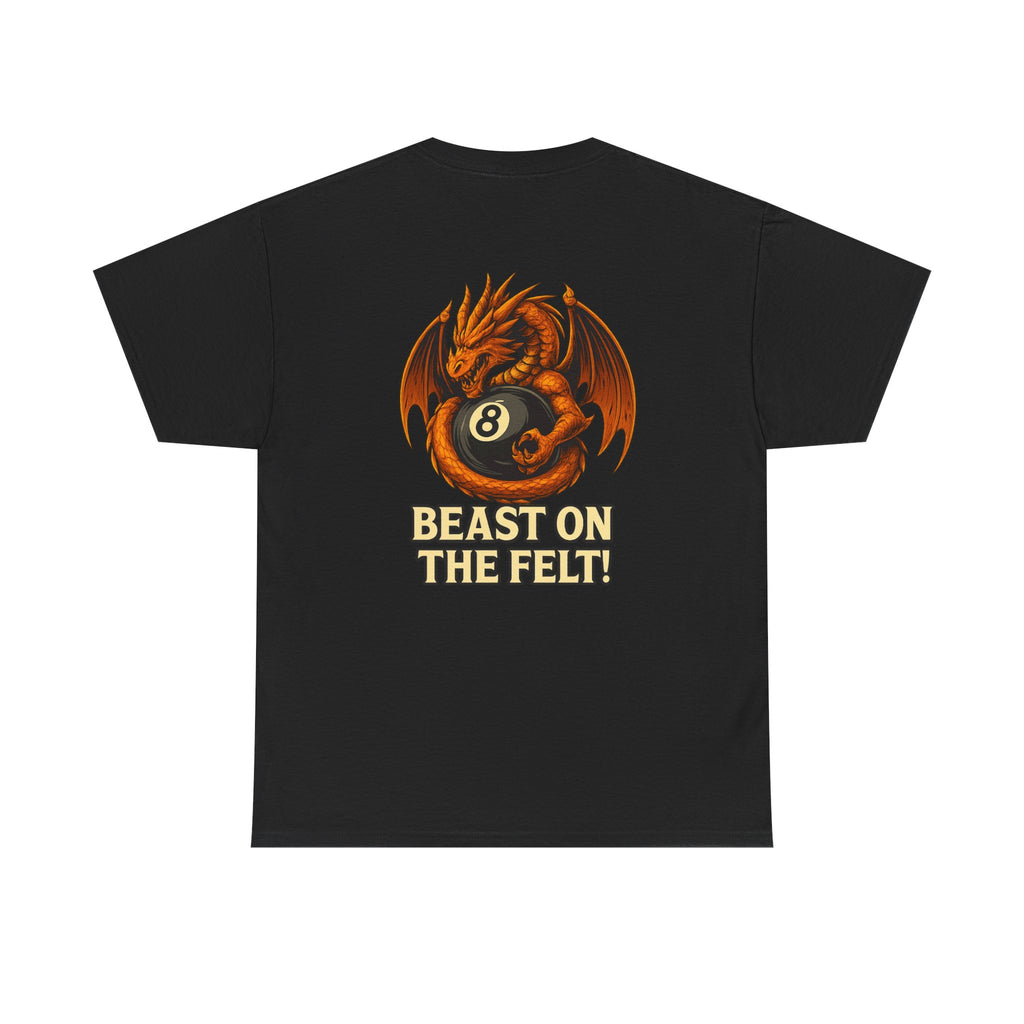 Beast On The Felt Dragon Billiards Gildan Tee