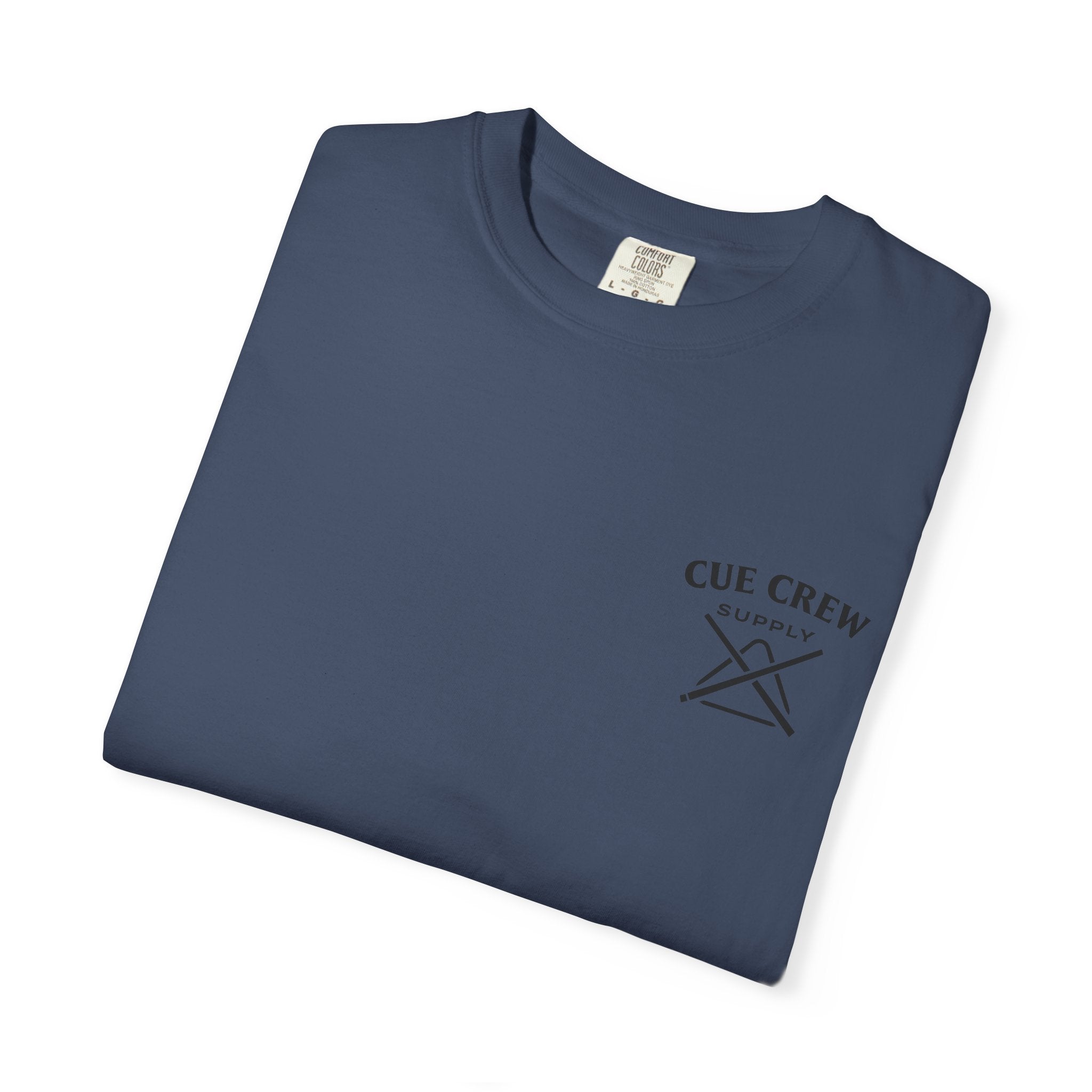 Cue The Hits, Sink The Shots Tee - Comfort Colors Brand