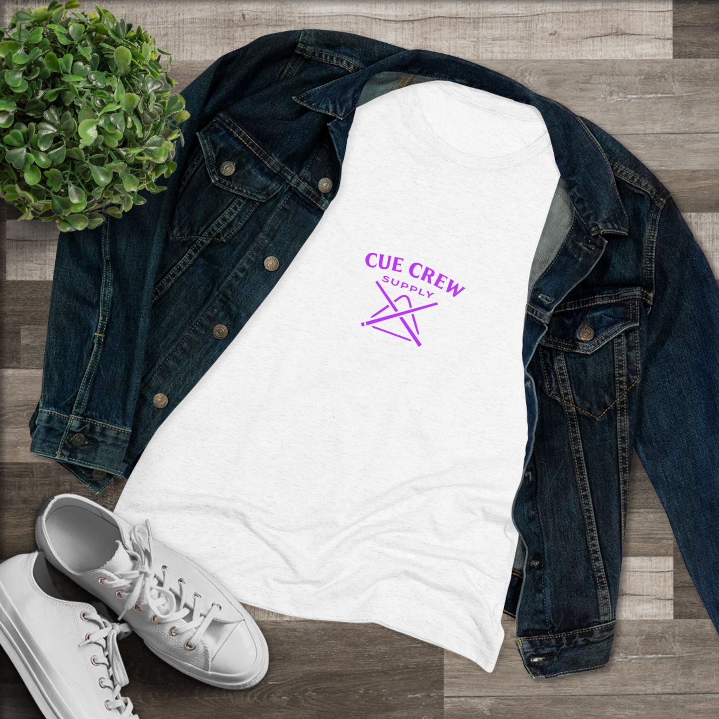 Cue Crew Ladies Next Level Women's Tri-Blend Tee
