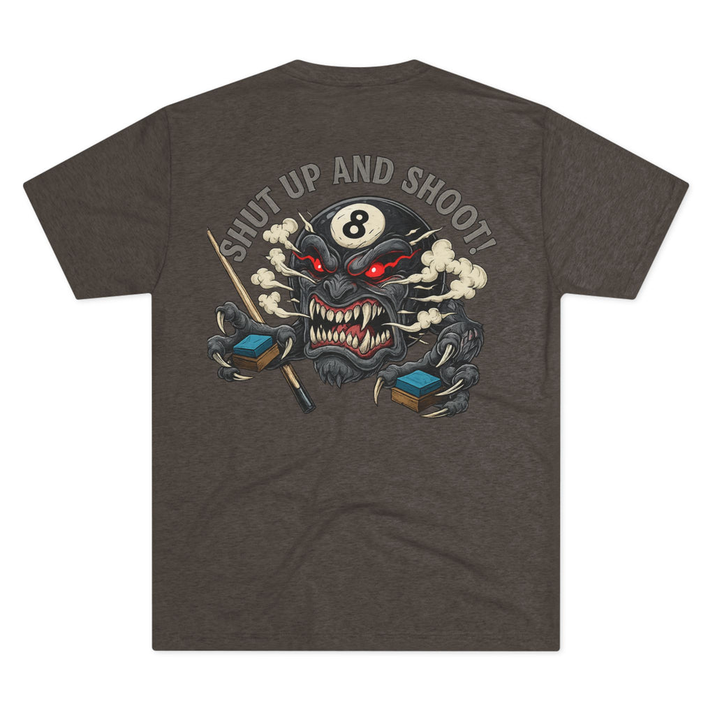 Shut Up and Shoot Billiards Tri-Blend Tee