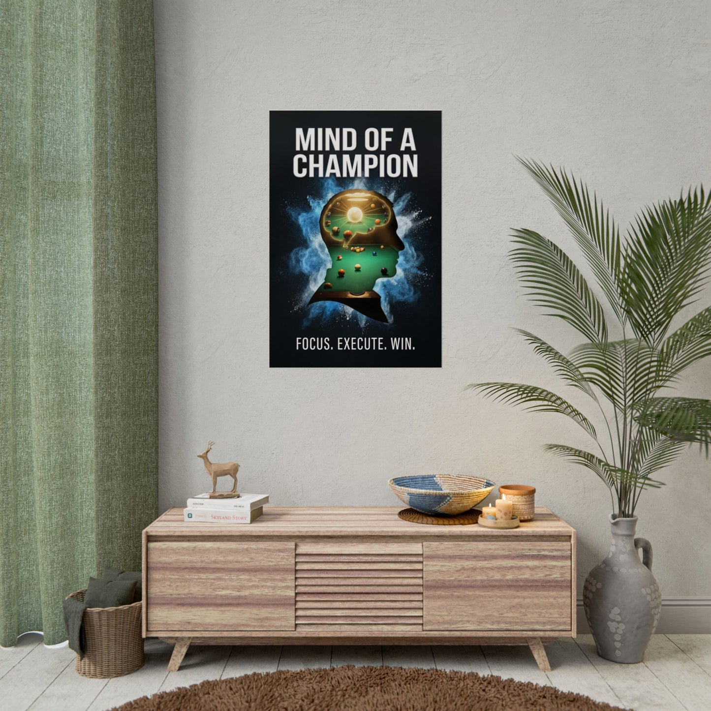 Mind of a Champion Motivational Rolled Poster 24"x36"