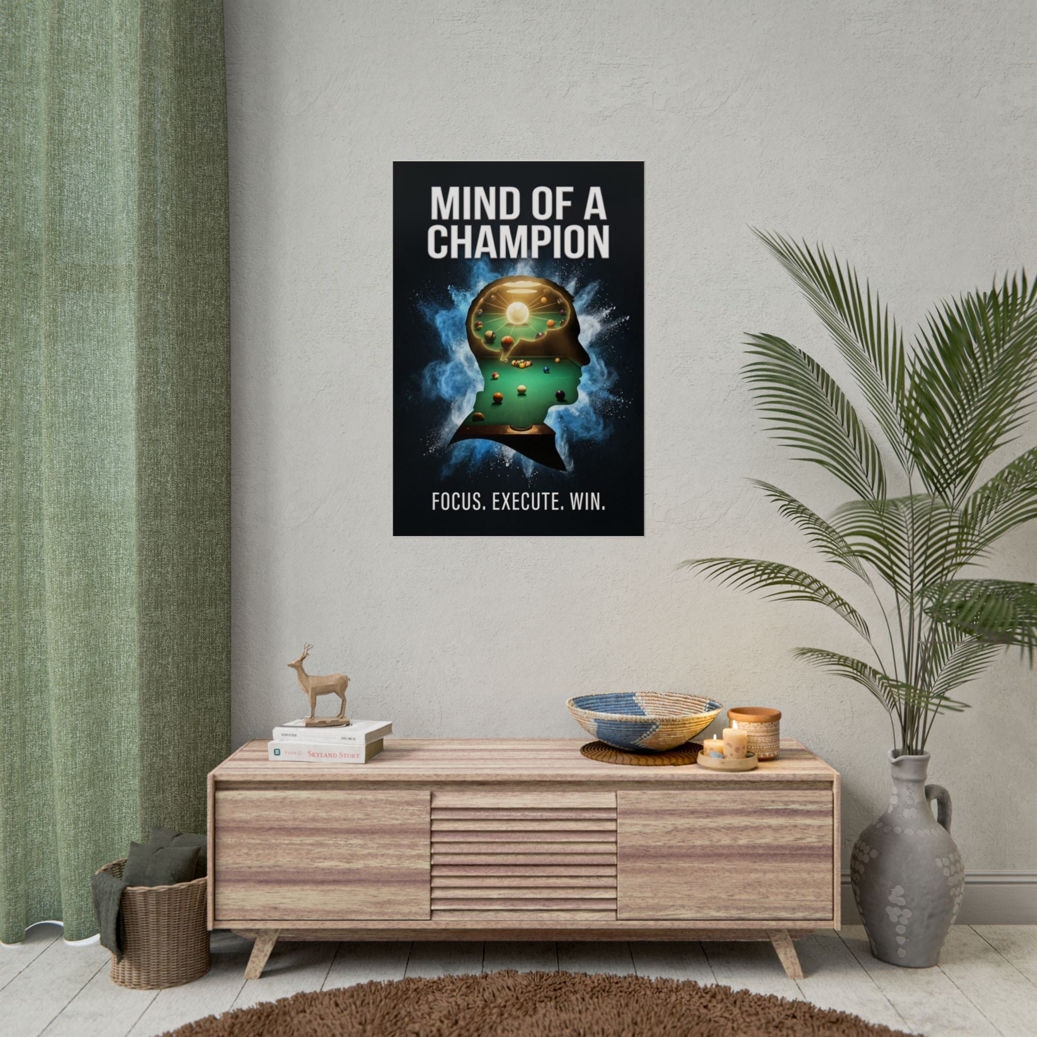 Mind of a Champion Motivational Rolled Poster 24"x36"