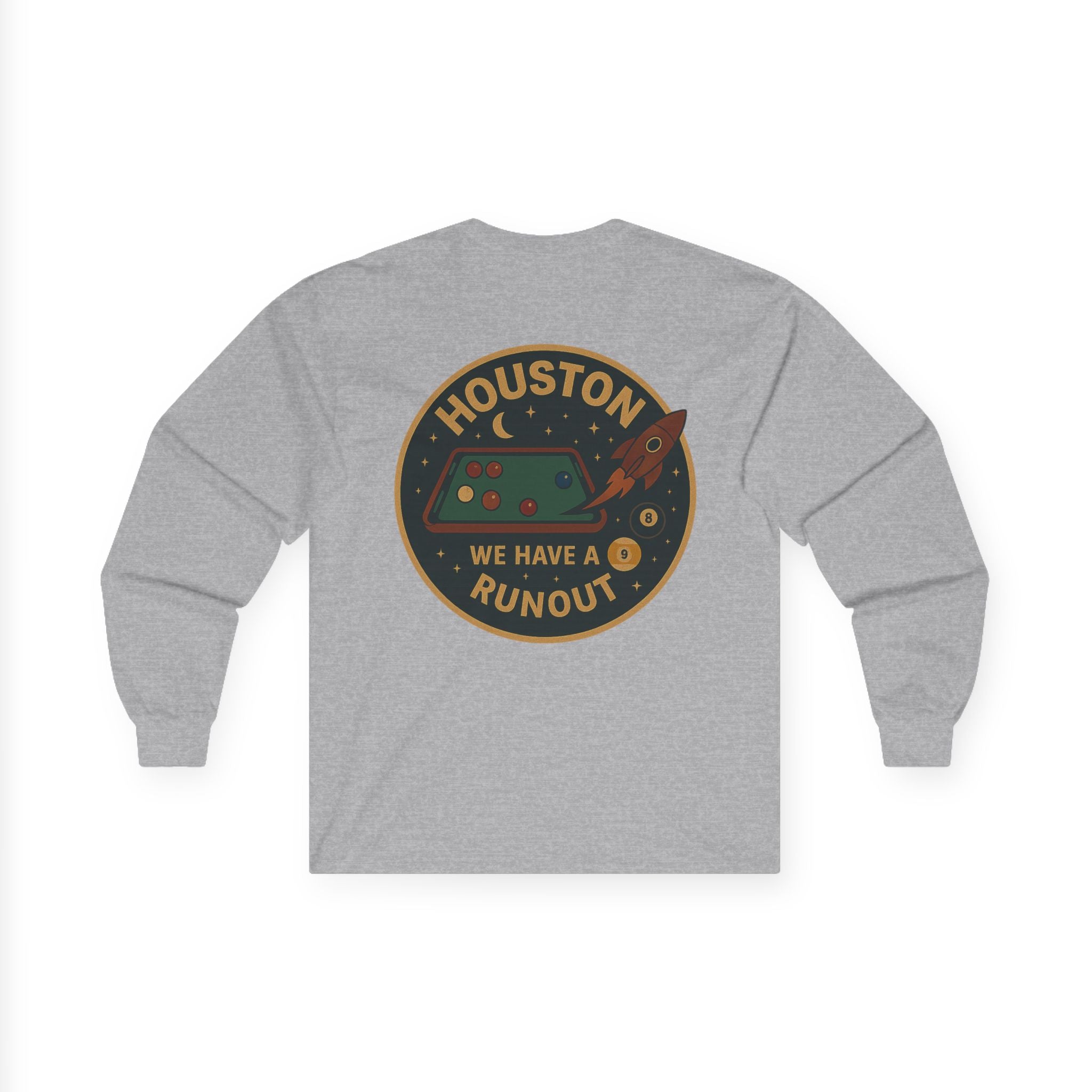 Houston We Have a Runout Gildan Long Sleeve Tee