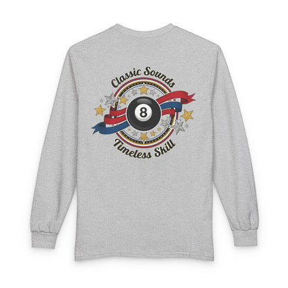 8-Ball Classic Sounds Billiards Gildan Long Sleeve Tee