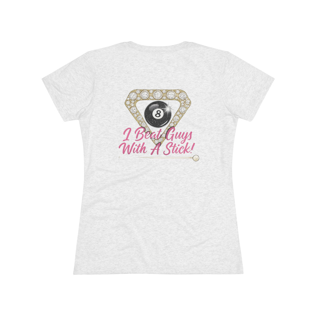 I Beat Guys With A Stick Next Level Women's Tri-Blend Tee