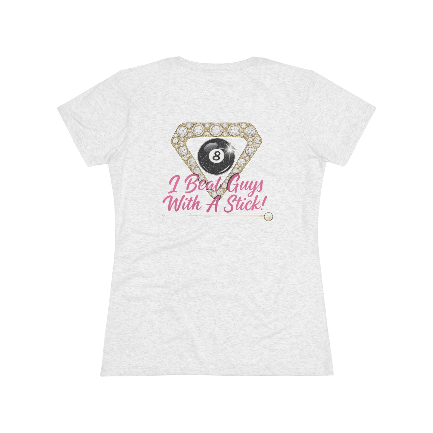 I Beat Guys With A Stick Next Level Women's Tri-Blend Tee