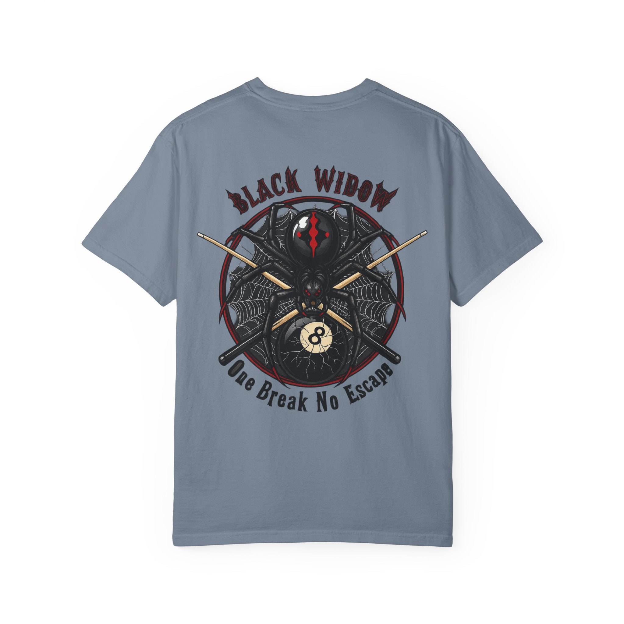 Black Widow One Break No Escape Billiards Comfort Colors Tee