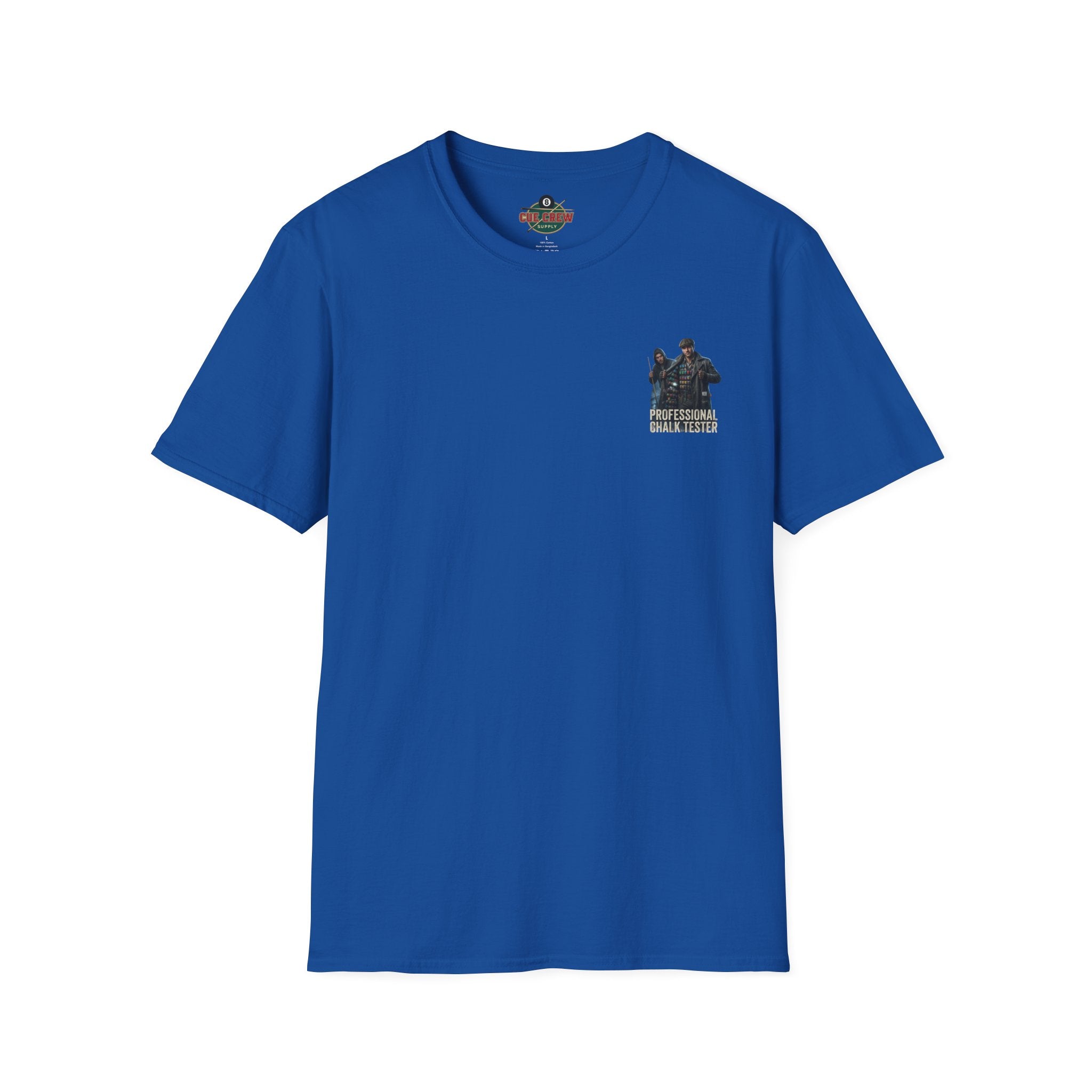 Professional Chalk Tester Funny Billiards T-Shirt – Pool Player Graphic Tee | Front & Back Print