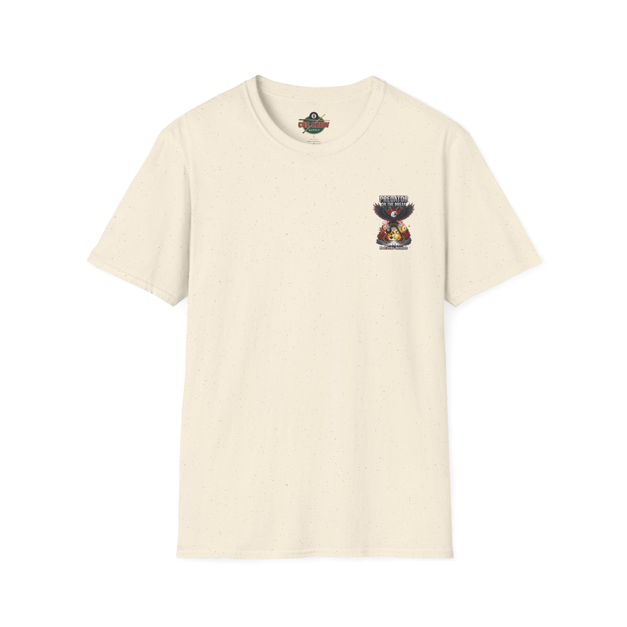 Predator on the Break Billiards T-Shirt | Eagle Pool Player Graphic Tee | Rack Strike Dominate | Front & Back Print