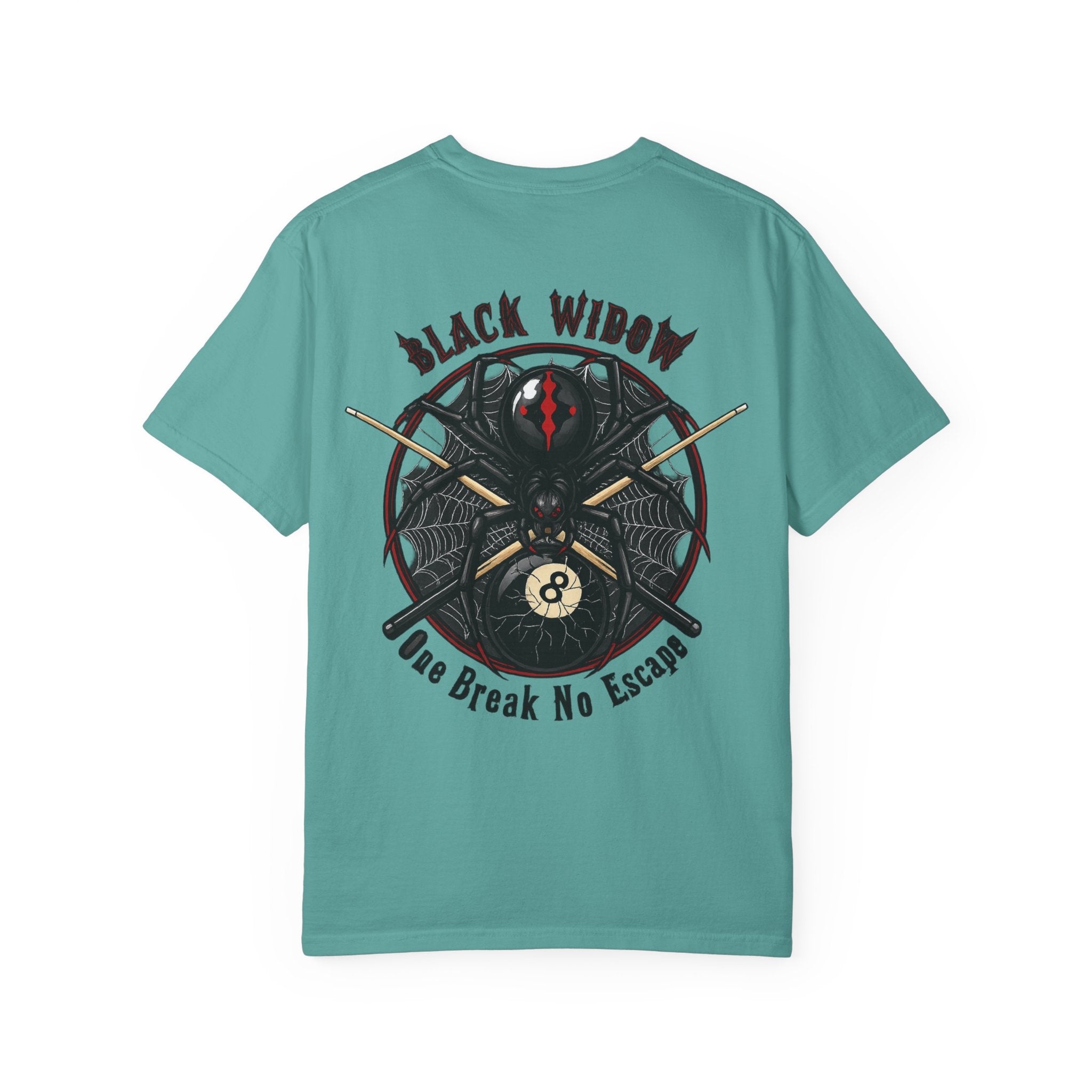 Black Widow One Break No Escape Billiards Comfort Colors Tee