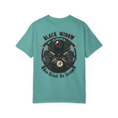 Black Widow One Break No Escape Billiards Comfort Colors Tee