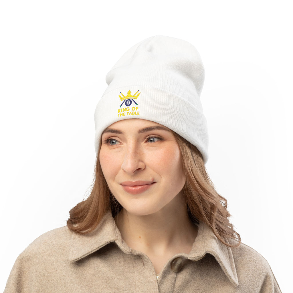 King Of The Table Embroidered Beanie