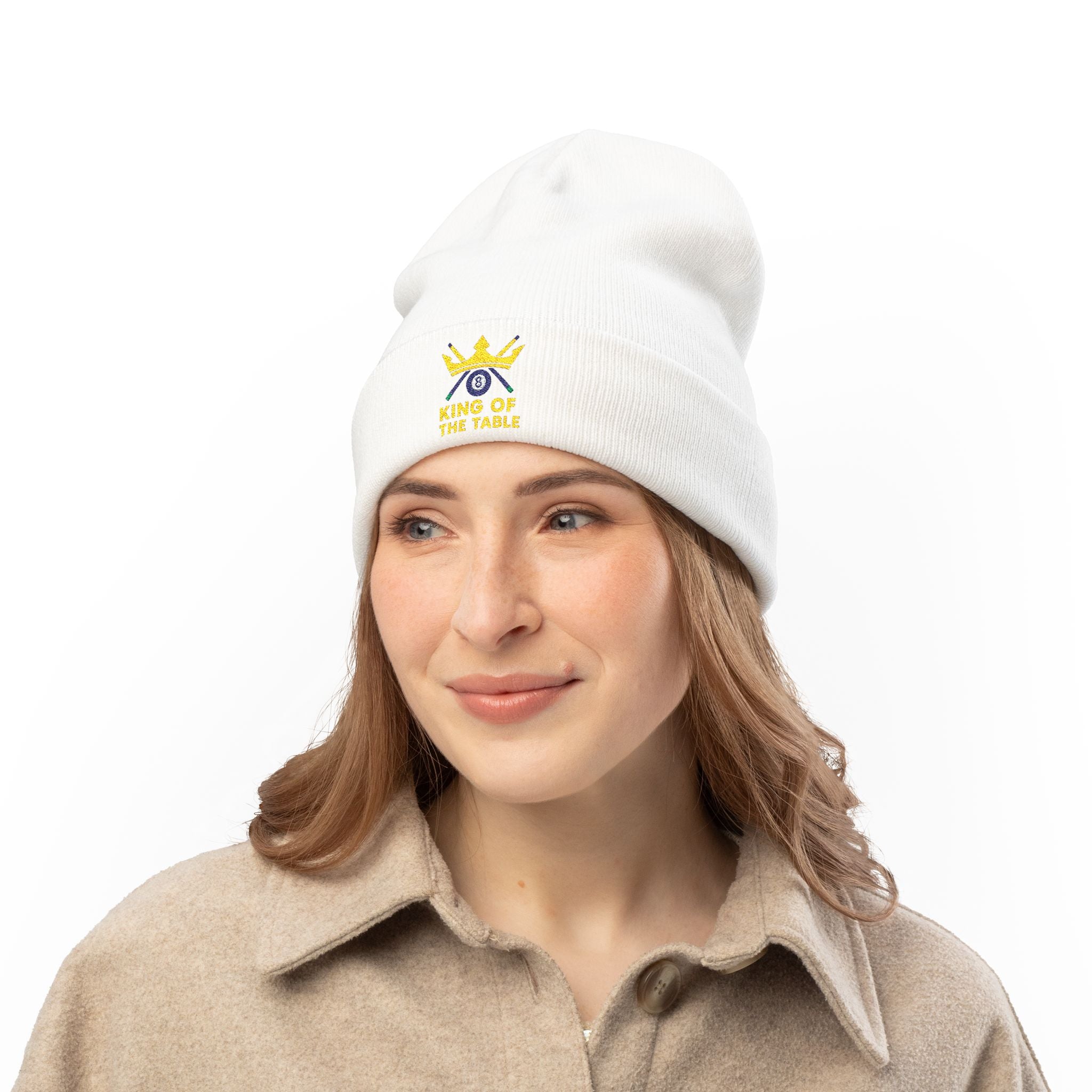 King Of The Table Embroidered Beanie