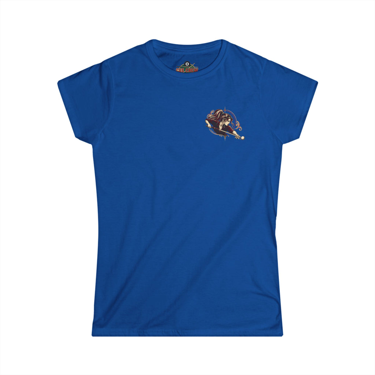 Don’t Let the Ponytail Fool You – Women’s Billiards T-Shirt – Front & Back Pool Tee