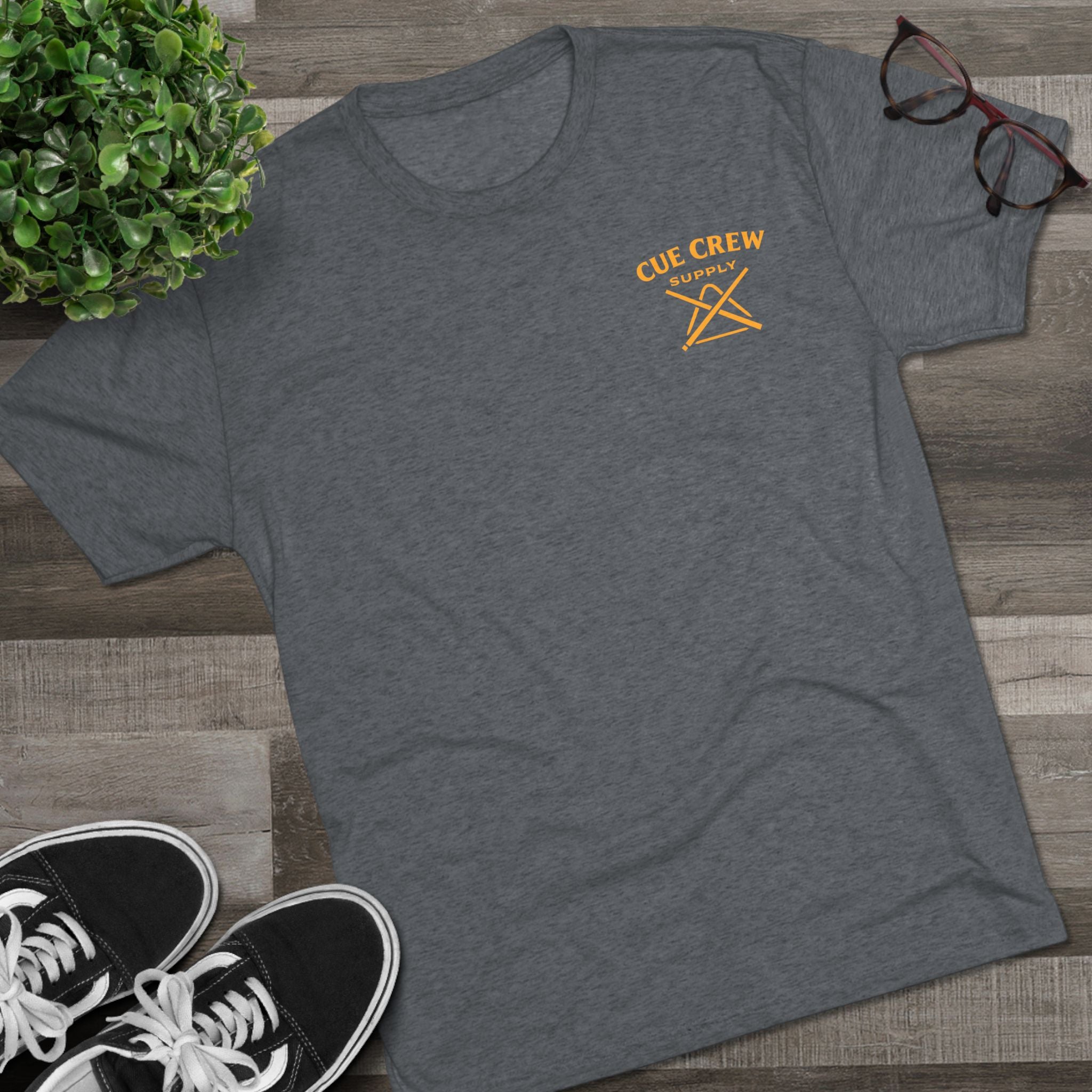 Leftovers Flaming 8-Ball Shield Next Level Tri-Blend Tee