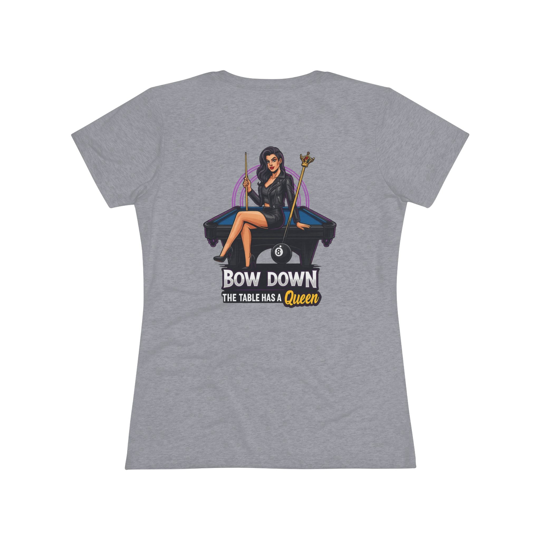 Bow Down - The Table Has A Queen Next Level Women's Tri-Blend Tee