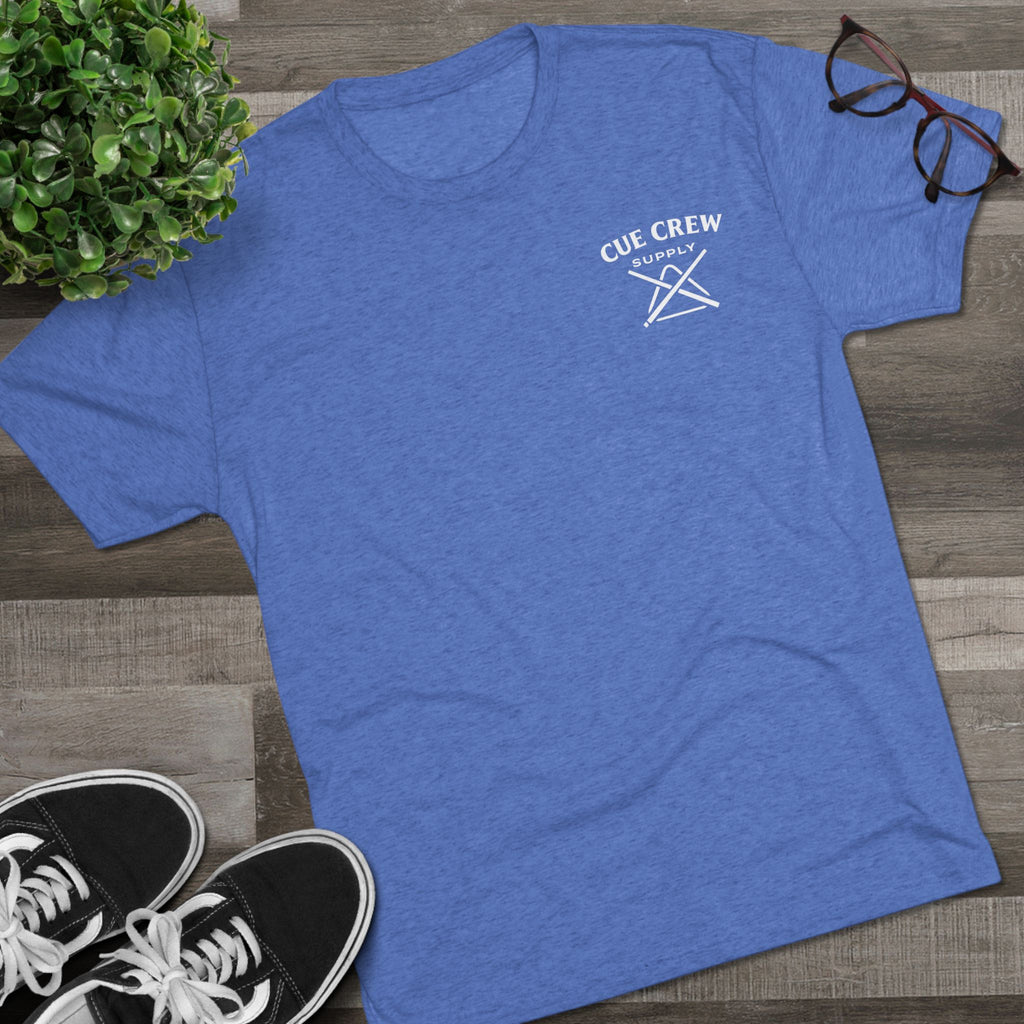 Pool Hair Don’t Care T‑Shirt — Funny Billiards Next Level Tri-Blend Tee