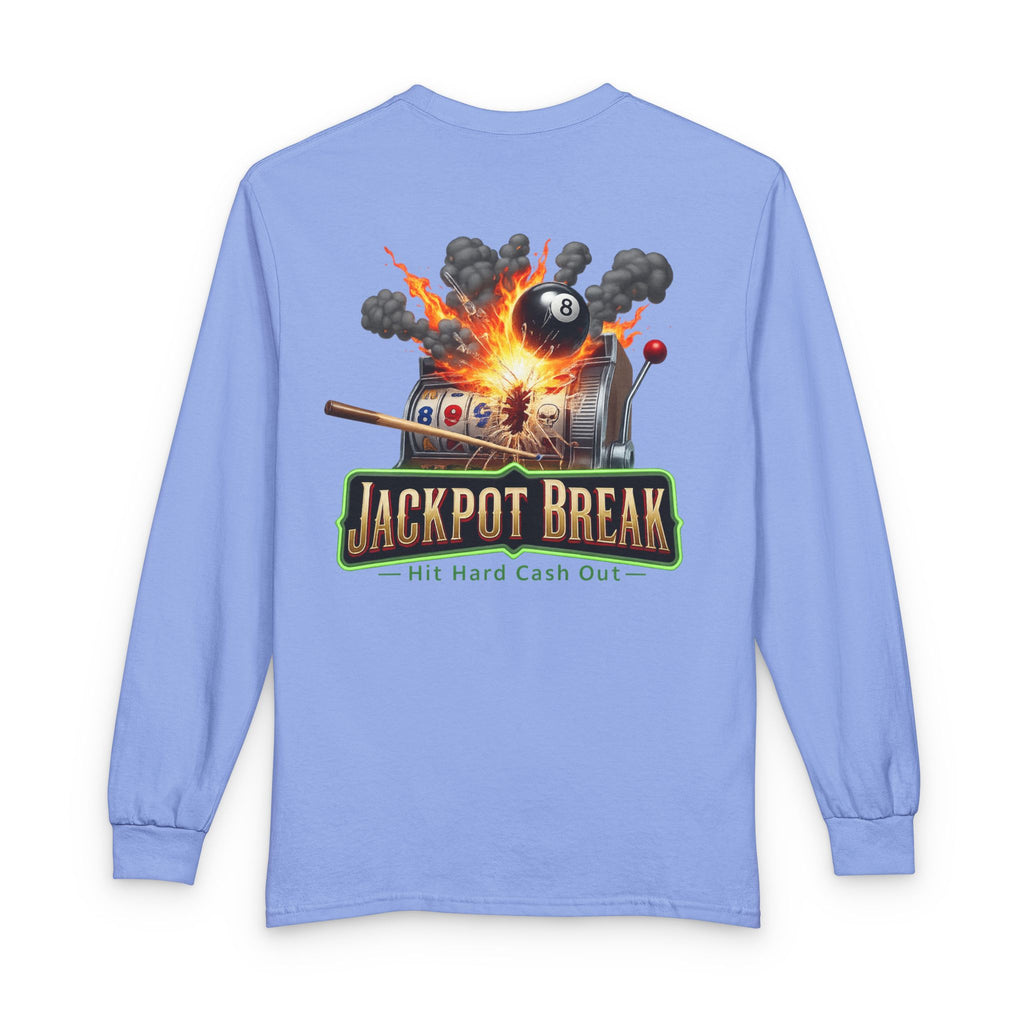 Jackpot Break Billiards Casino Mashup Gildan Long Sleeve Tee