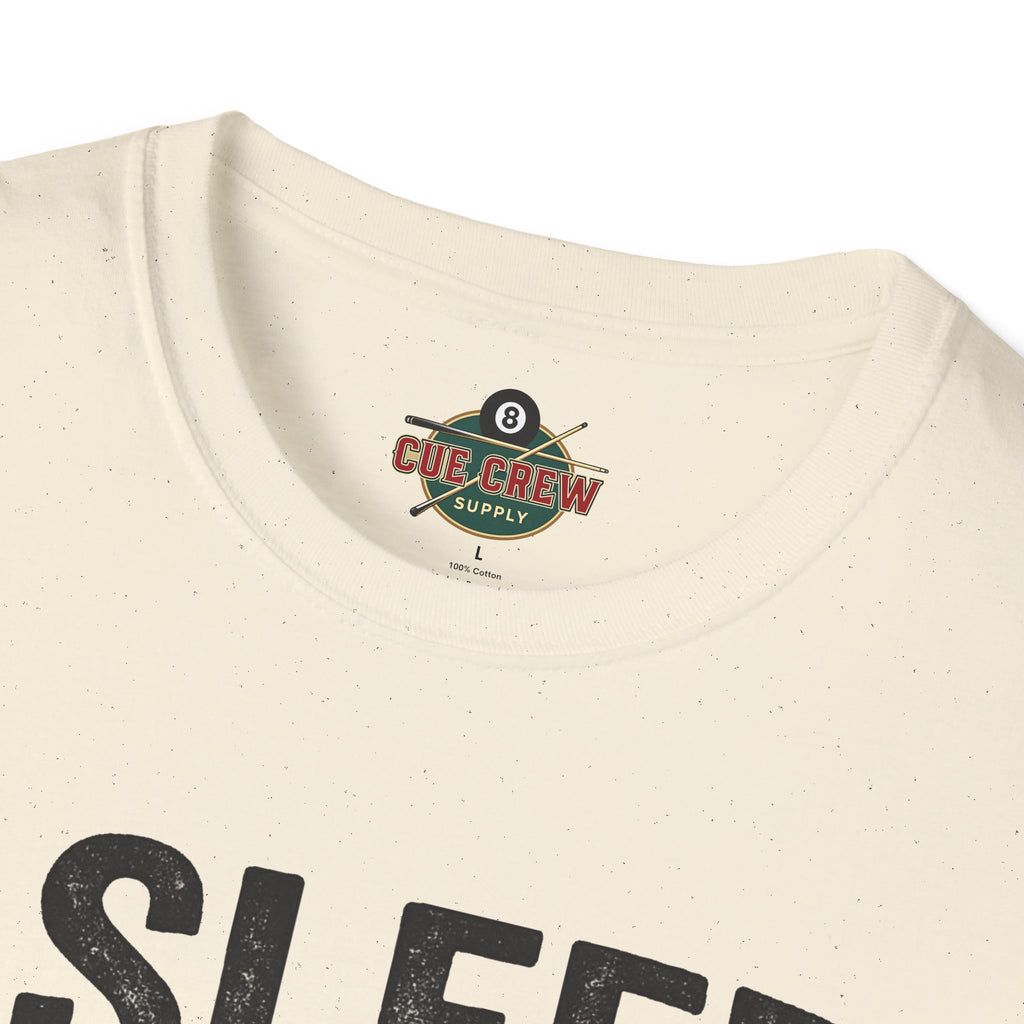 I Sleep Well at Night Funny Billiards T-Shirt – Pool Player 8 Ball Graphic Tee