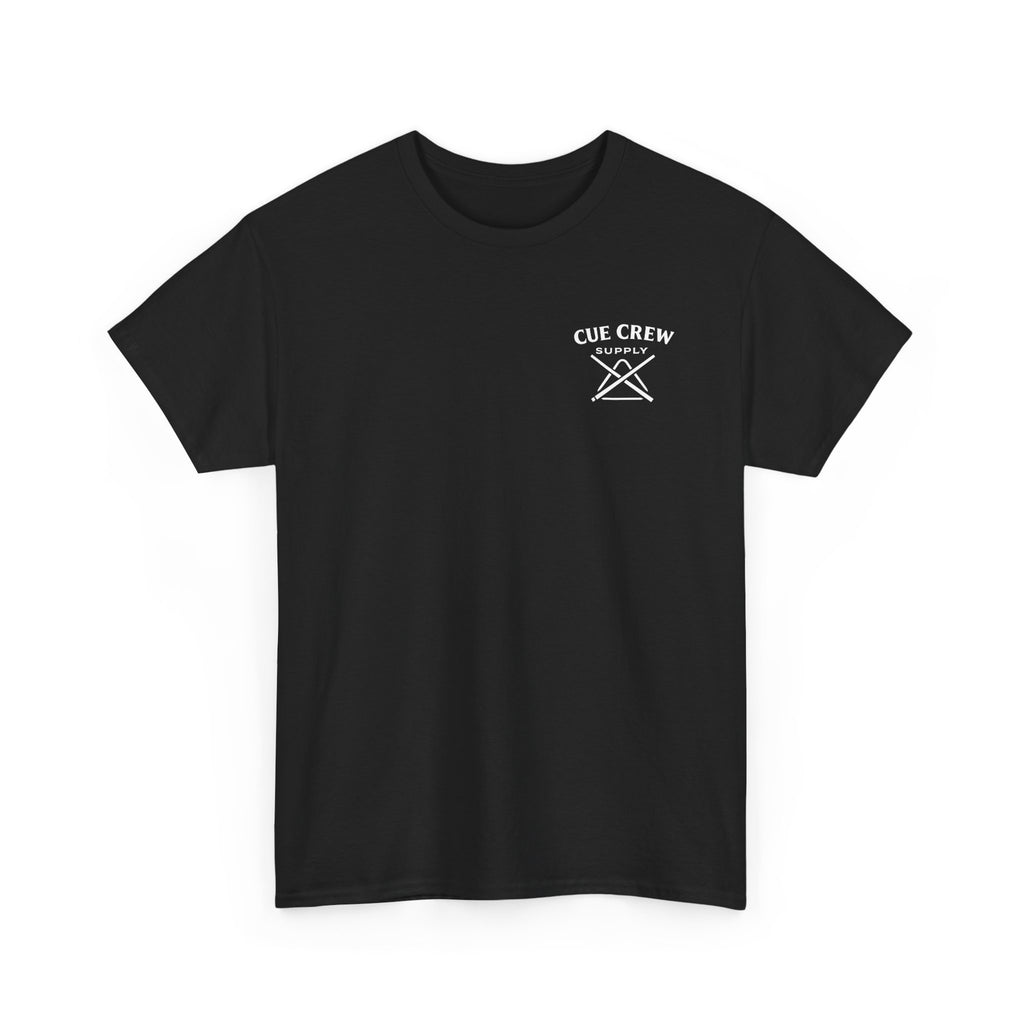 Cue Crew Supply Skull & Flames Tee