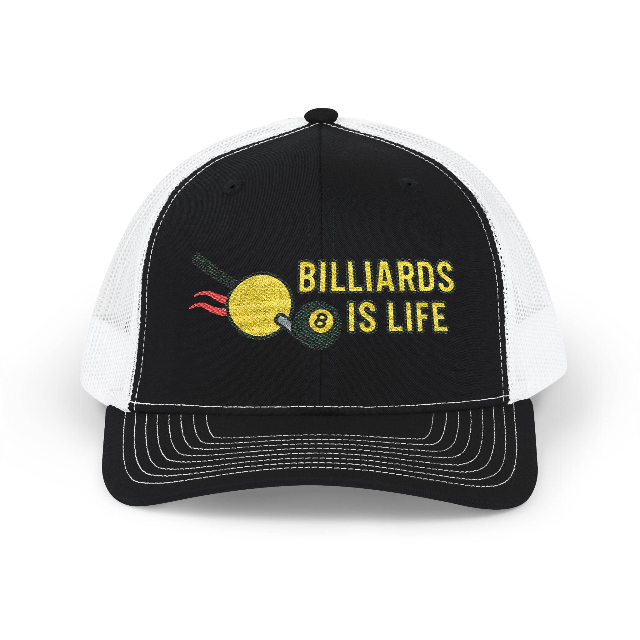 Billiards Is Life Embroidered Richardson Trucker Hat