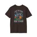 Live to Ride. Ride to Win. Biker Billiards T-Shirt | Motorcycle Pool Player Graphic Tee | Front & Back Print