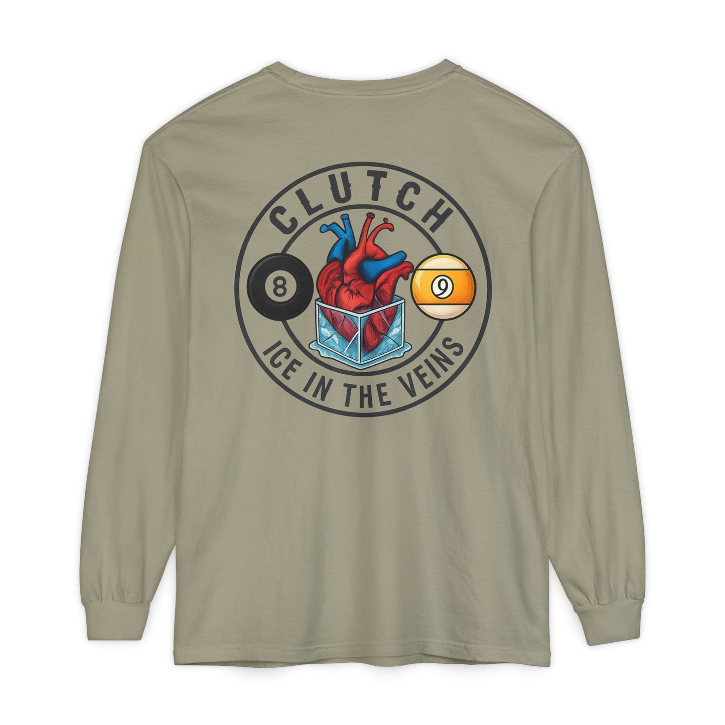 Clutch Ice in the Veins V2 Comfort Colors Long Sleeve Tee