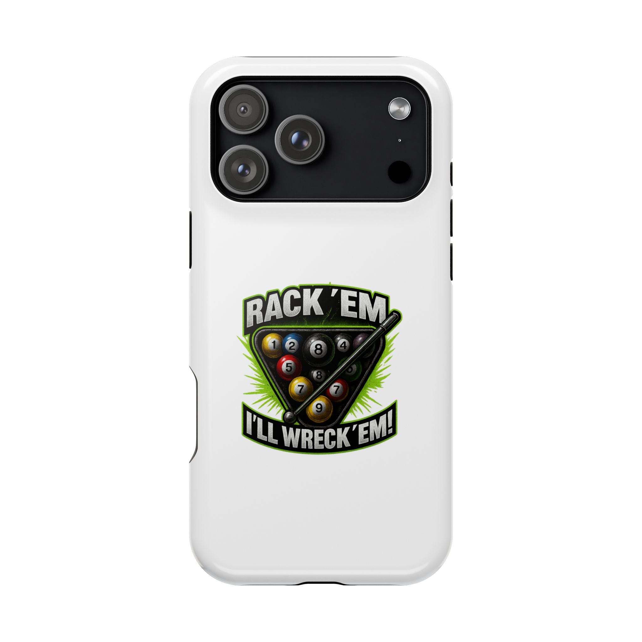 Magnetic Phone Case - Rack 'Em, I'll Wreck 'Em | Cool Custom Impact-Resistant Cases for Gamers & Pool Lovers, Perfect Gift for [...]