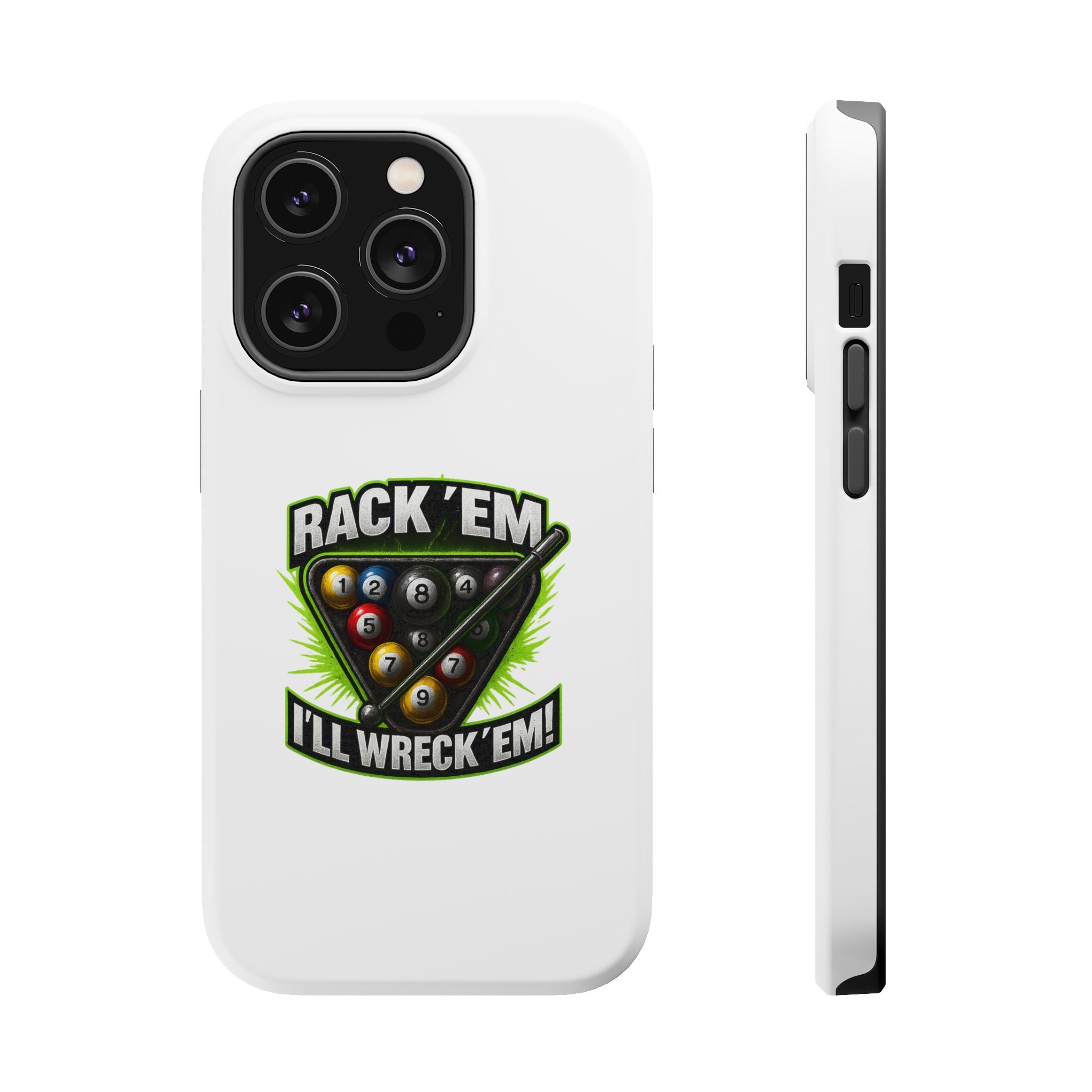 Magnetic Phone Case - Rack 'Em, I'll Wreck 'Em | Cool Custom Impact-Resistant Cases for Gamers & Pool Lovers, Perfect Gift for [...]