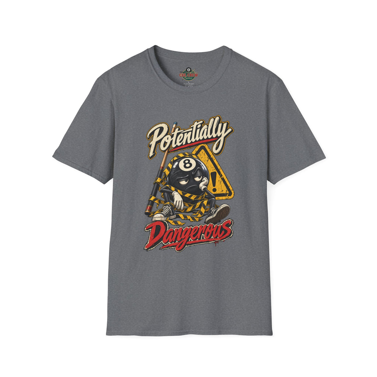 Potentially Dangerous – Funny 8-Ball Billiards T-Shirt – Pool Player Tee