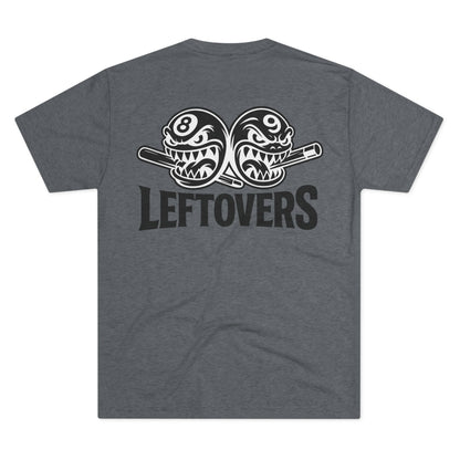 Leftovers Black Logo Chompers Next Level Tri-Blend Tee