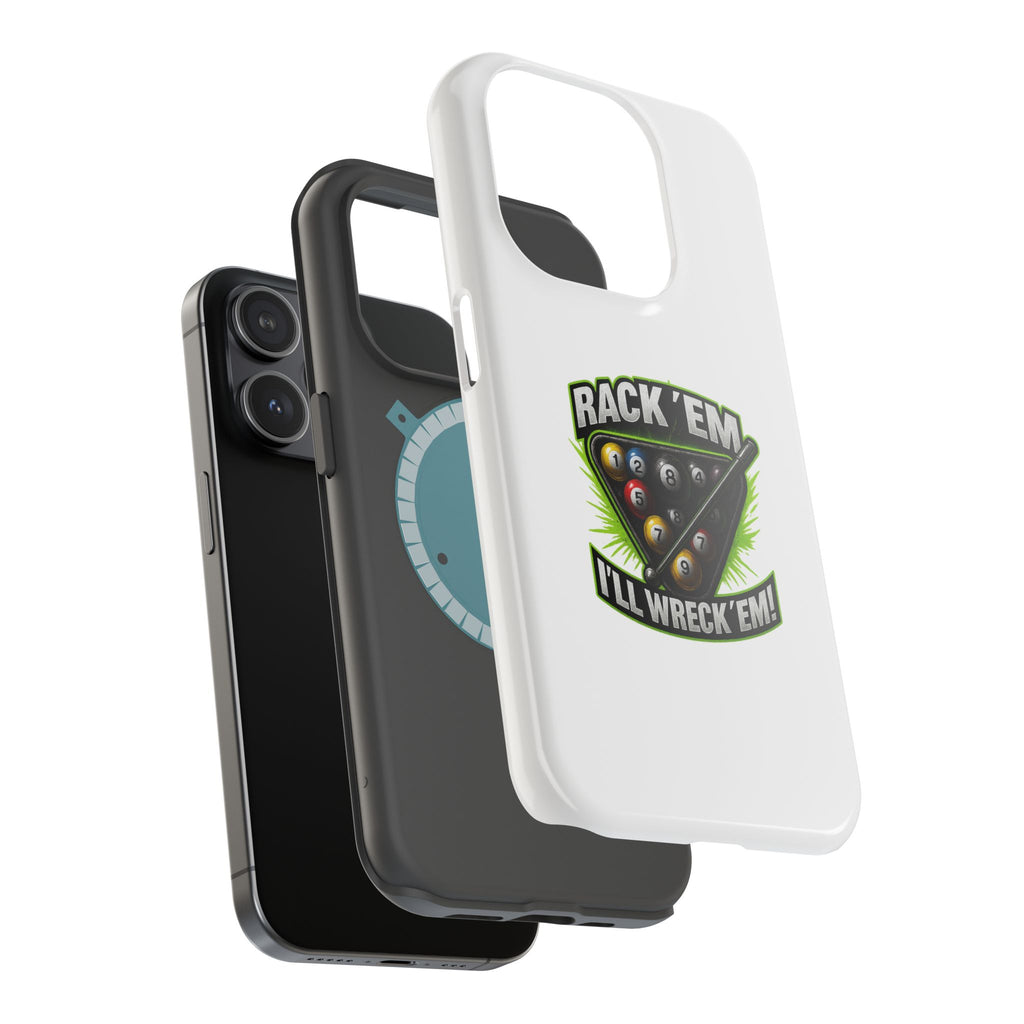 Magnetic Phone Case - Rack 'Em, I'll Wreck 'Em | Cool Custom Impact-Resistant Cases for Gamers & Pool Lovers, Perfect Gift for [...]