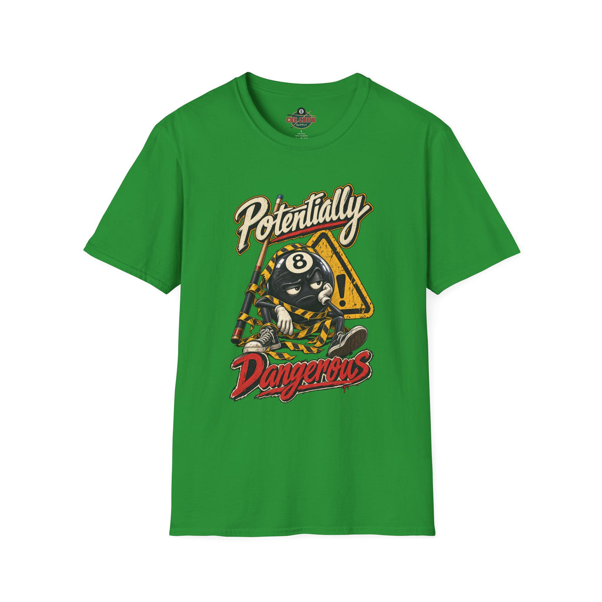 Potentially Dangerous – Funny 8-Ball Billiards T-Shirt – Pool Player Tee