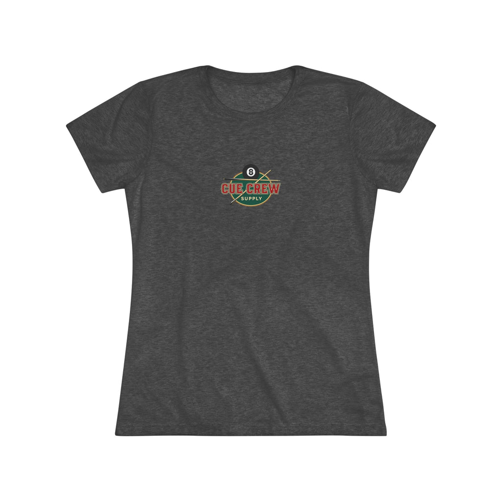 Pool Chick Means Business Ladies Billiards Next Level Tri-Blend Tee