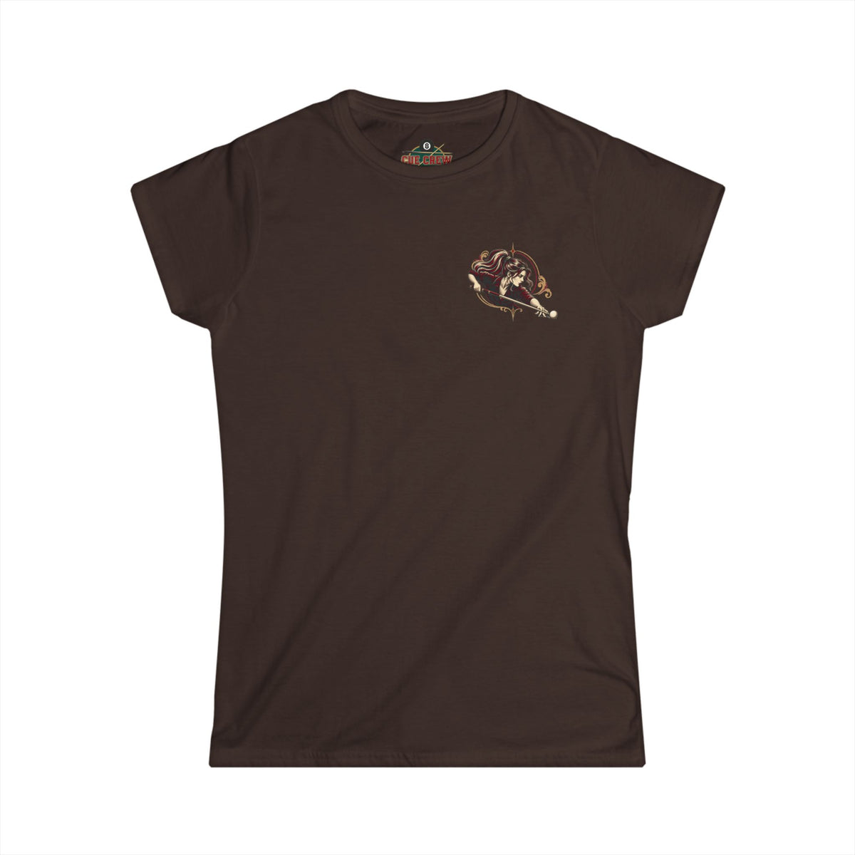 Don’t Let the Ponytail Fool You – Women’s Billiards T-Shirt – Front & Back Pool Tee