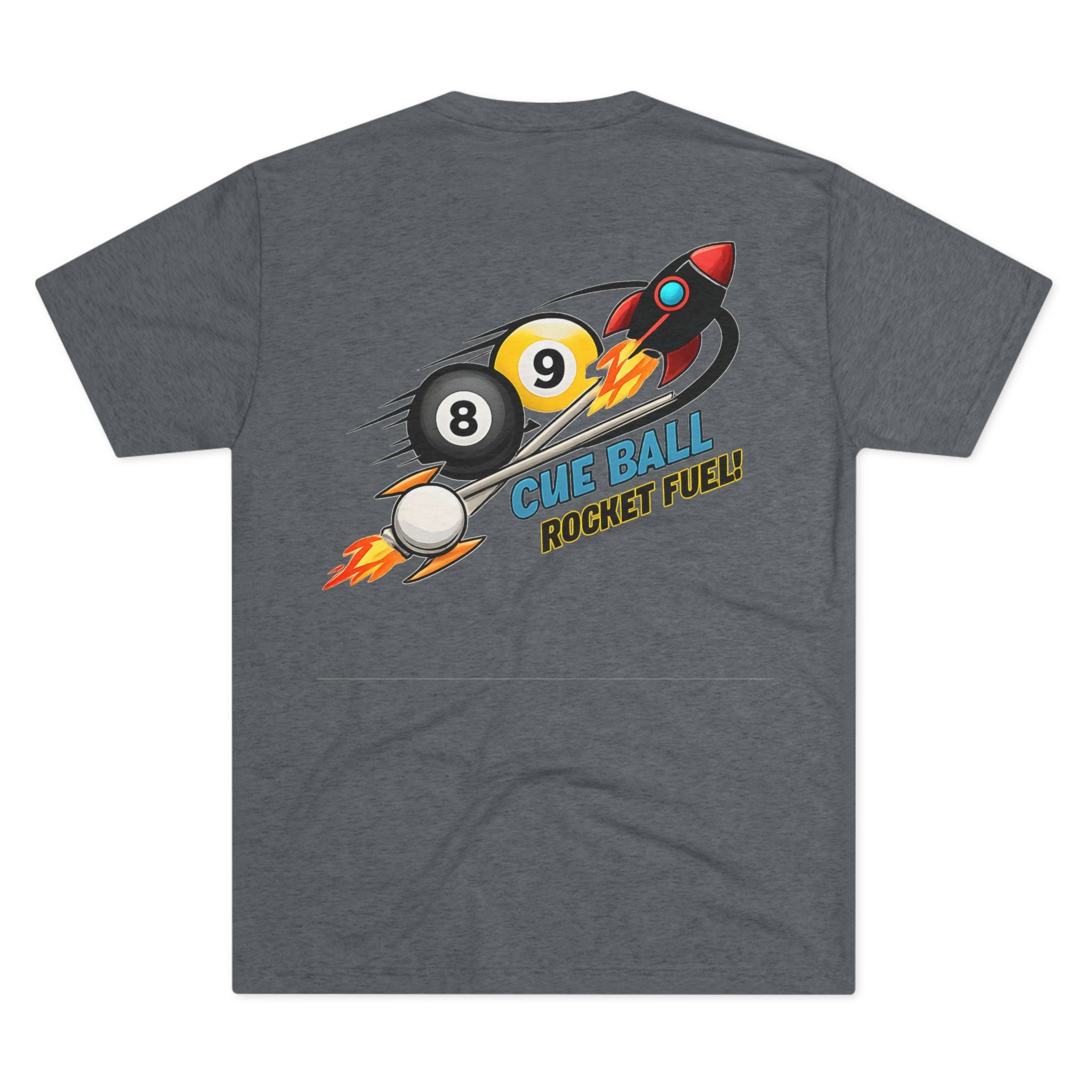Cue Ball Rocket Fuel Billiards Tri-Blend Tee