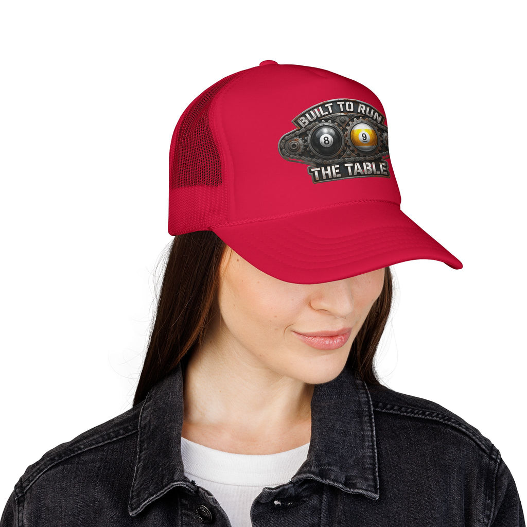Built to Run the Table OTTO 39-165 Foam Trucker Hat – Billiards Snapback