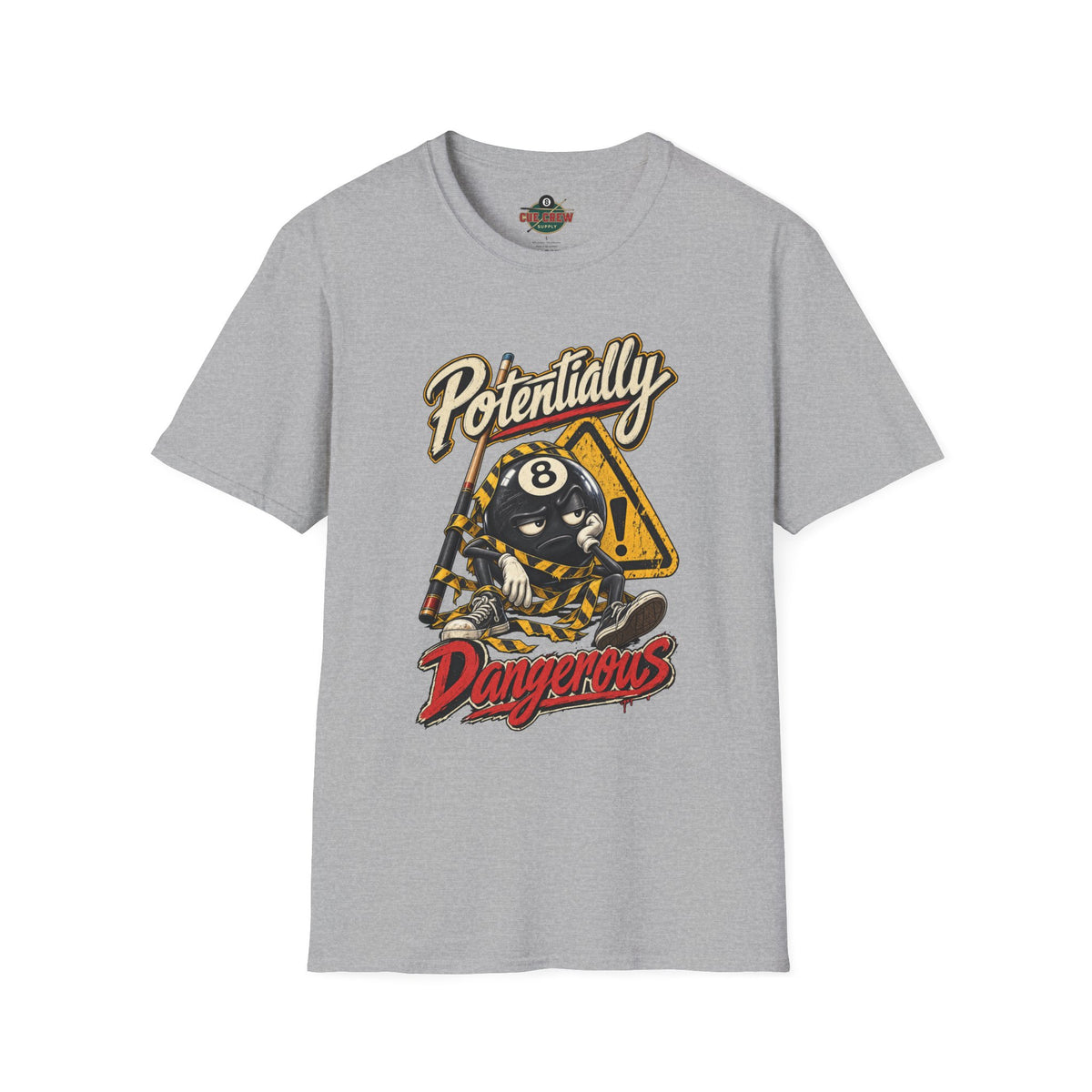 Potentially Dangerous – Funny 8-Ball Billiards T-Shirt – Pool Player Tee