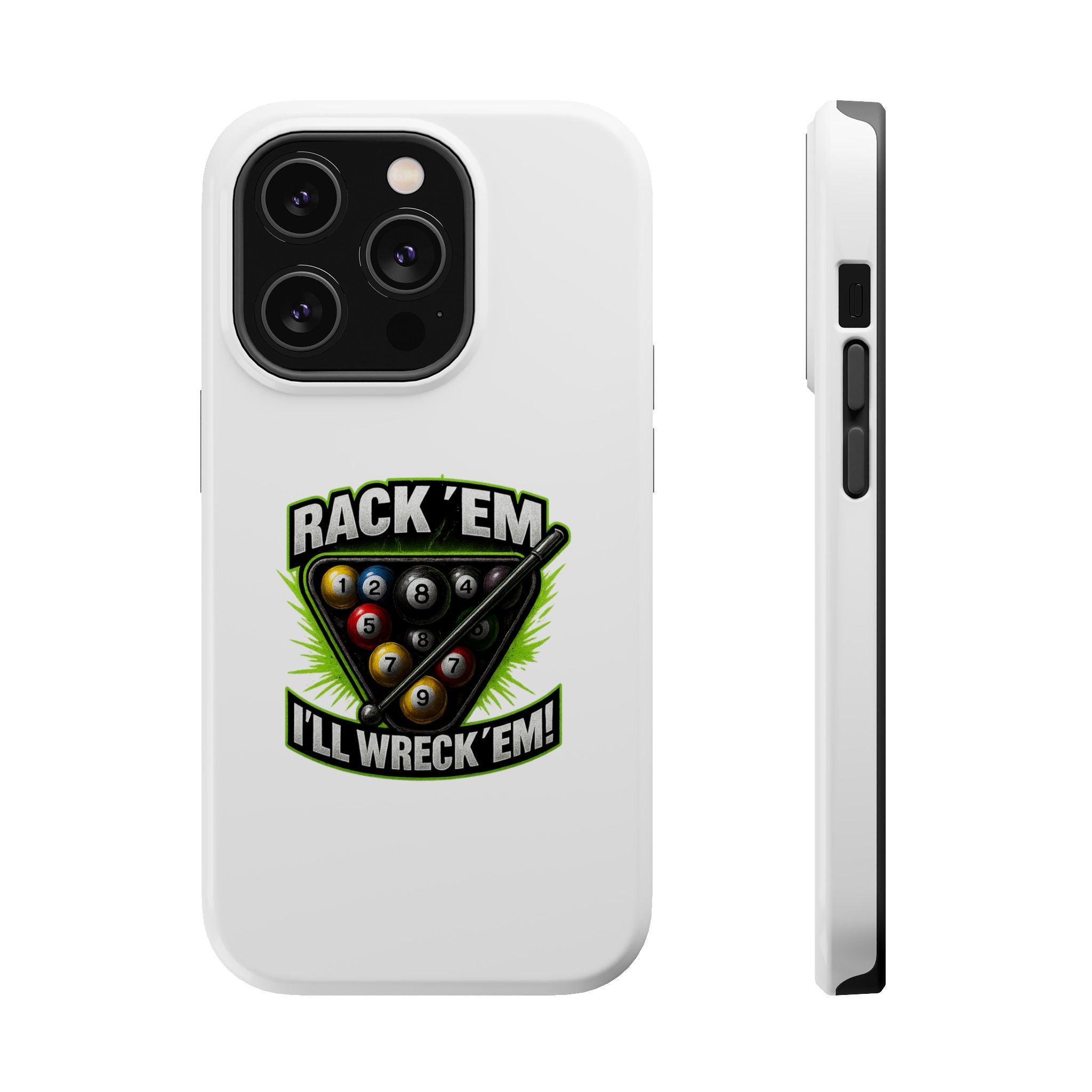 Magnetic Phone Case - Rack 'Em, I'll Wreck 'Em | Cool Custom Impact-Resistant Cases for Gamers & Pool Lovers, Perfect Gift for [...]