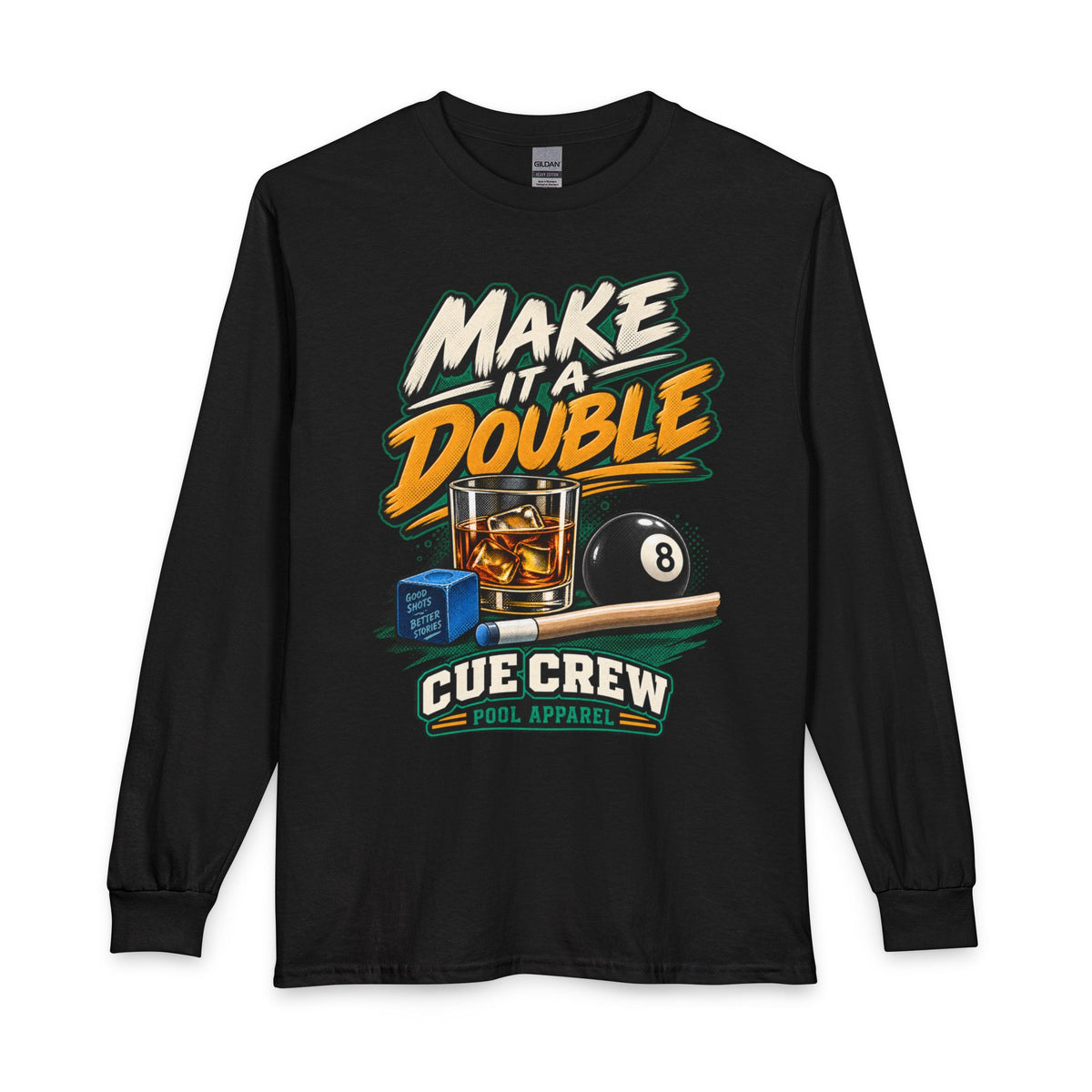 Make It a Double – Long Sleeve Billiards T-Shirt – CCS-ELST-001