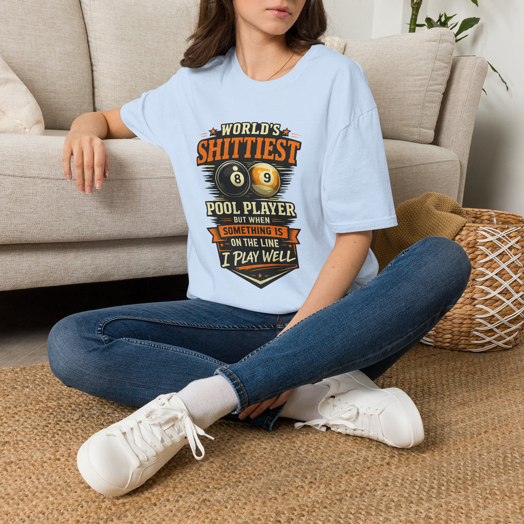 World’s Shittiest Pool Player Funny Billiards T-Shirt